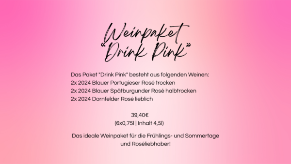 Drink Pink (6x0,75l | Inhalt 4,5l)